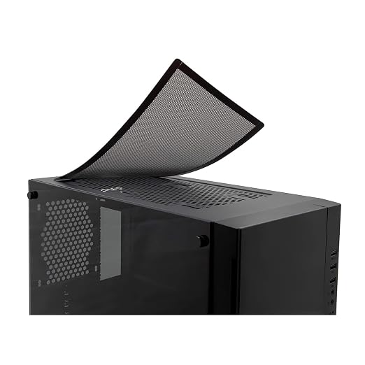 140mm Fan Filter, HFEIX Computer Case Dustproof Magnetic Frame Mesh Black 2Pack