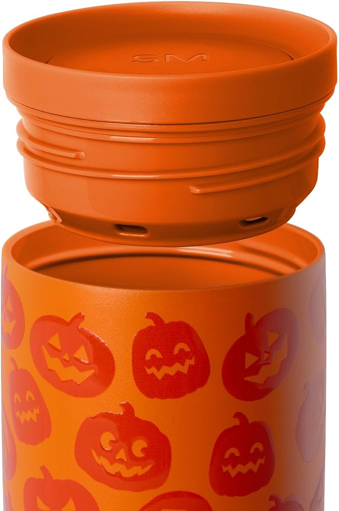 Simple Modern Halloween Travel Coffee Mug 360° Lid | 16oz | White | Voyager