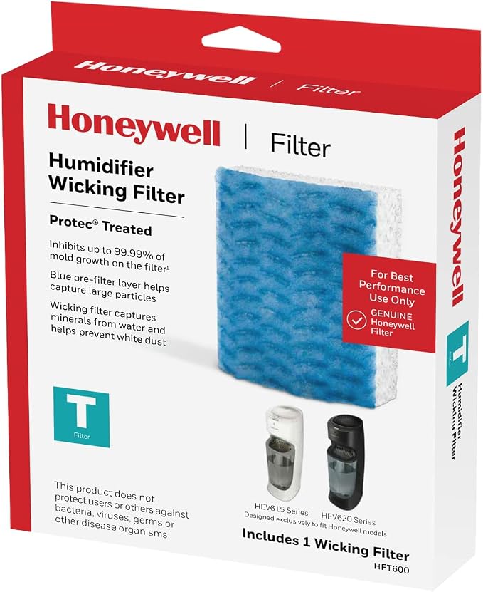 Honeywell HFT600PF1 Replacement Wicking Filter T, 1 pack