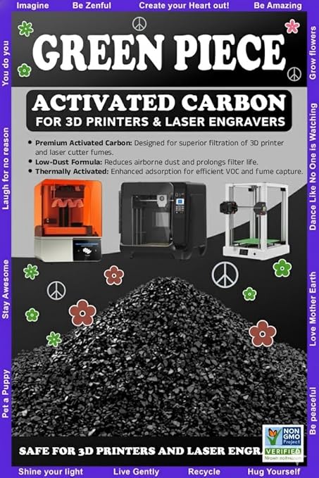 Activated Carbon for 3D Printers & Laser Engravers – Thermally Activated