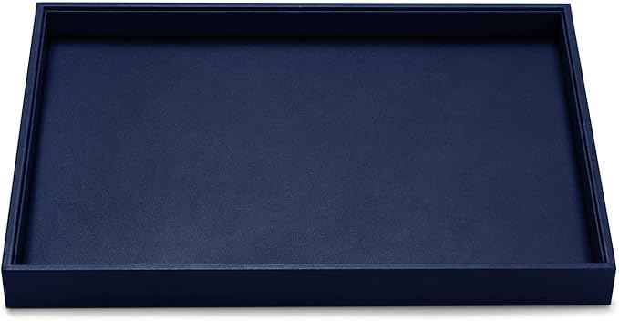 Oirlv Elegant Blue Jewelry Display Tray Stackable Jewelry Trays Jewelry Drawer