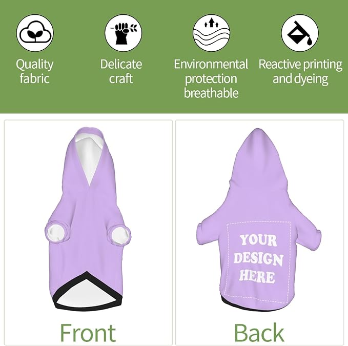 Dog Costume, Custom Dog Hoodie, Dog Name Costume Holiday Pet Pajamas Outfit, Personalized Pet Coat Costumes for Small Medium Large Dogs and Cats for Winter, TaroMilk, M