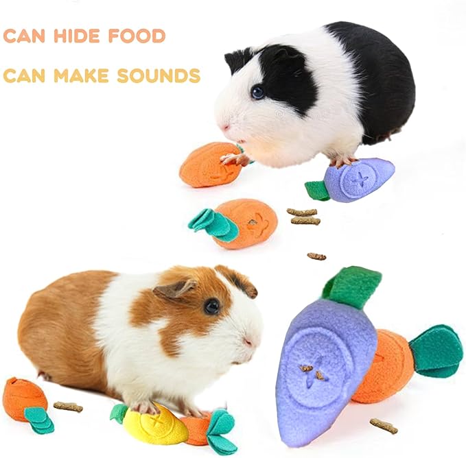 3 Pcs Guinea Pig Forage Toys Snuffle Ball Treat Dispenser Feeding Toy Guinea Pig Foraging Treat Puzzle Toys for Rabbits Hamsters Chinchillas Dogs and Other Small Animals