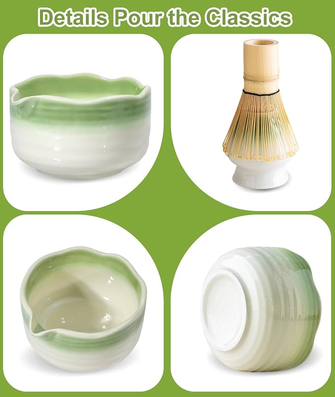 JBER Matcha Set, Whisk 100 Prongs, Sifter