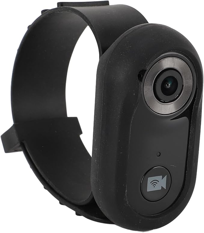 Gugxiom Cat Collar Camera, 1080P HD 2.4G Dog POV Collar Pet Wearable Body Camera with APP, for Pets Cats Dogs (Black)