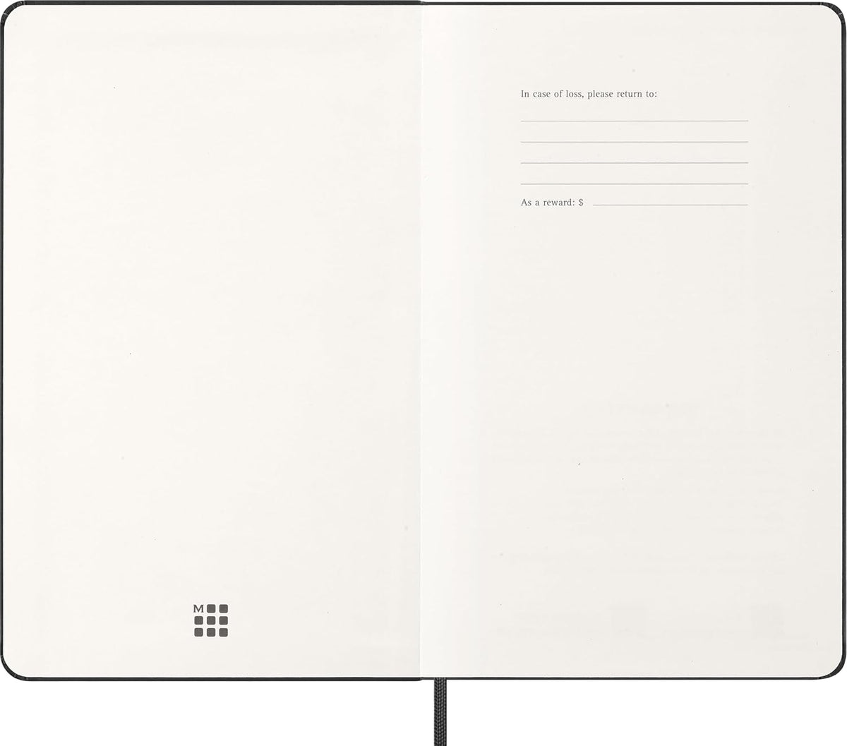 Moleskine 2027 12-Month Daily Planner, Large, Black, Hardcover