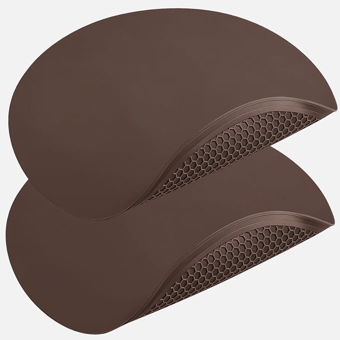 Brown Silicone Microwave Mat 12 inch Extra Large Multi-Use Microwave Mat Heat