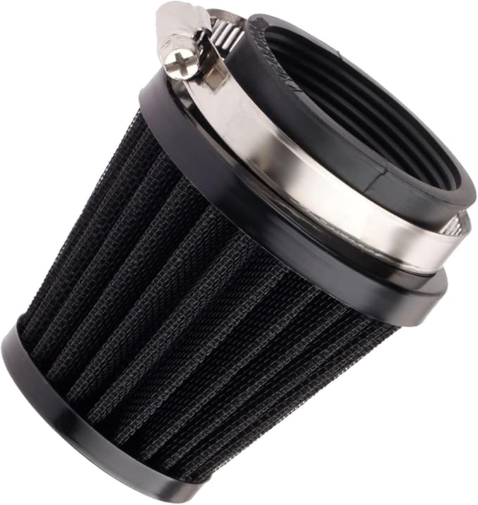 Mtsooning Universal Air Filter, 50mm Motorcycle Cone Intake Breather Cleaner