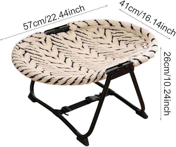 Elevated Pet Bed Supplies Gifts Metal Frame Indoor Folable with Storage Bag Portable Outdoor Furniture Versatile Accessory