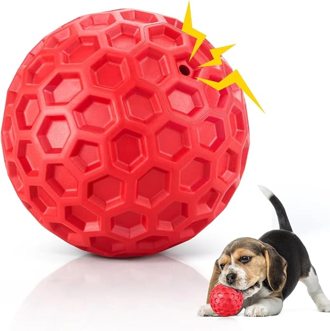 Interactive Squeaky Dog Balls Puppy Toys, Dog Toys for Small Dogs, Puppy Chew Toys for Teething and Relax, Dog Chew Toy Balls Small Dog Toys for Small Breed, Outdoor Dog Toys