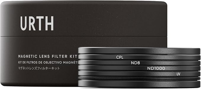 Urth 82mm Magnetic UV, Circular Polarizing, ND1000 Lens Filter Kit