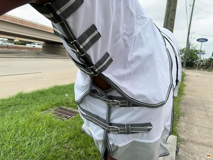 HILASON Horse Fly Sheet - Summer Spring UV Protection Mesh Bug Mosquito FlySheet for Horses | Fly-Sheet