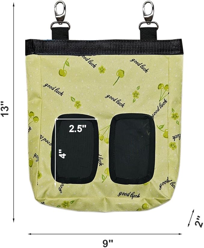 Guinea Pig Hay Feeder, Hanging Rabbit Hay Feeder Bag for Guinea Pigs Bunnies Chinchillas. Greencherries