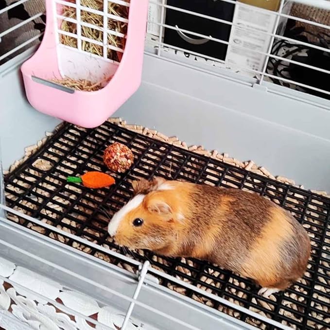 Plastic Mesh Tray for Dogs, Cats & Small Pets – Anti-Leak Crate Floor Grid, Cage Liner for Travel Carriers, Breathable Hygienic Base, Cut-to-Size PP Plastic (Small size15.7x9.4 in)