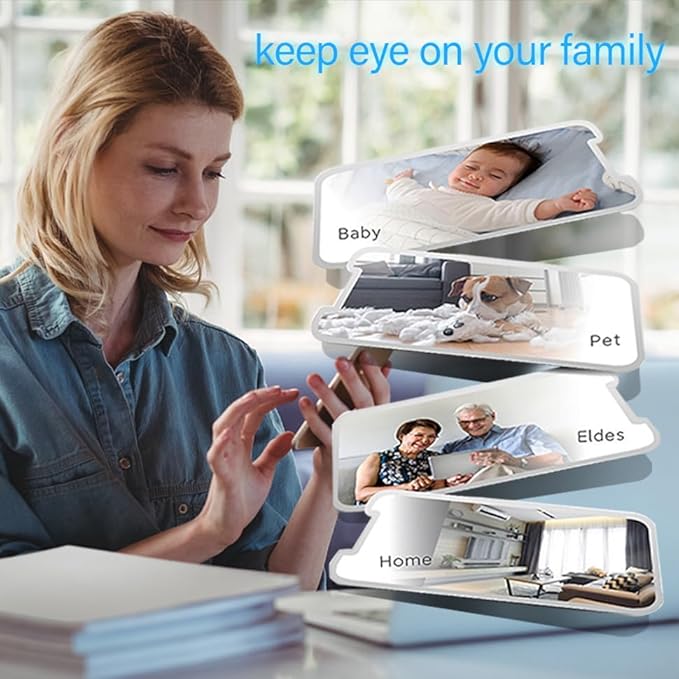 Hidden Camera Clock HD 1080P WiFi Wireless Video Spy Cameras Small Camera Night Vision Surveillance Security Nanny Cams for Home/Pet