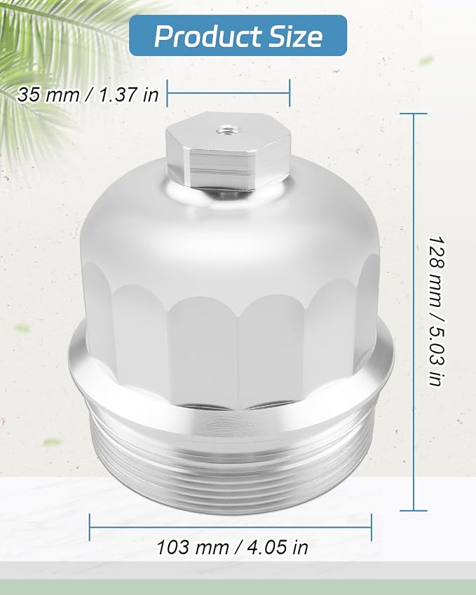 Fuel Filter Housing Cap Fit for GM Duramax 6.6L L5P 2017 2018 2019 2020，Fit for
