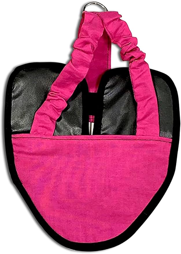 Hen Holster Bird Diaper, Wrap Around - for Hens, Roosters, Ducks, Geese, Leak-Proof Design, Comfortable Fleece Strap Bird Harness with Sewn-in Liner, Secure Hook and Loop Closure - S/M, Pink