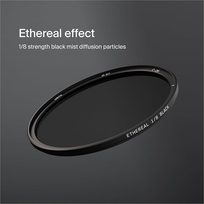Urth 67mm Magnetic Ethereal Black Mist ⅛ Diffusion Lens Filter