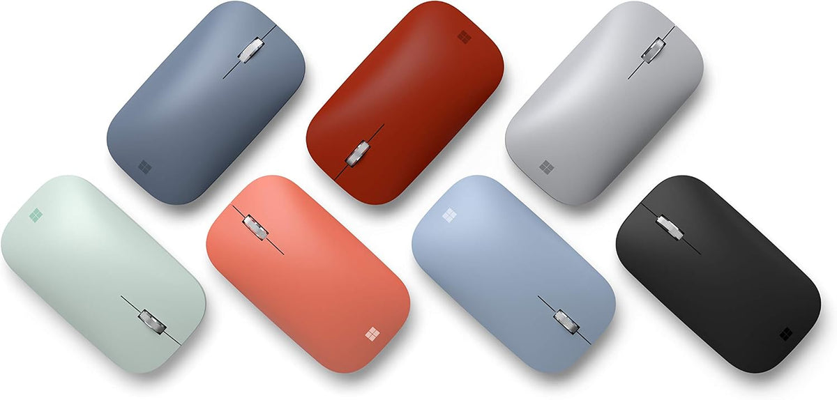 Microsoft Mobile Mouse - Peach. Comfortable Right/Left Hand Use with Metal Scroll Wheel, Wireless, Bluetooth for PC/Laptop/Desktop, works with Mac/Windows 8/10/11 Computers