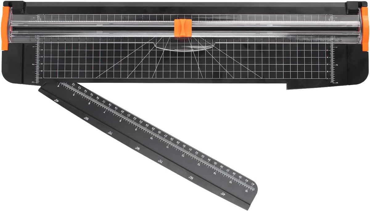 ZEQUAN 18-Inch Paper Trimmer, Slider Cutter, 1 Blade, Cardstock Crafts
