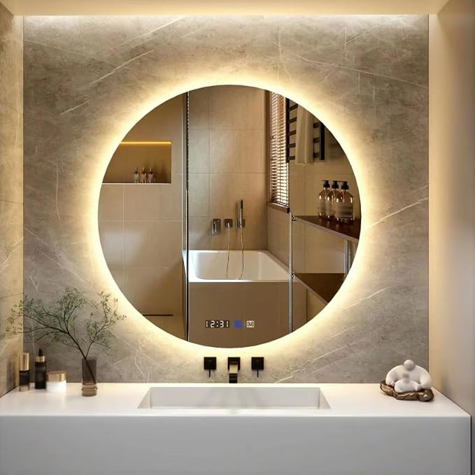 LTSRLL Frameless Illuminated LED Bathroom Wall Mirror