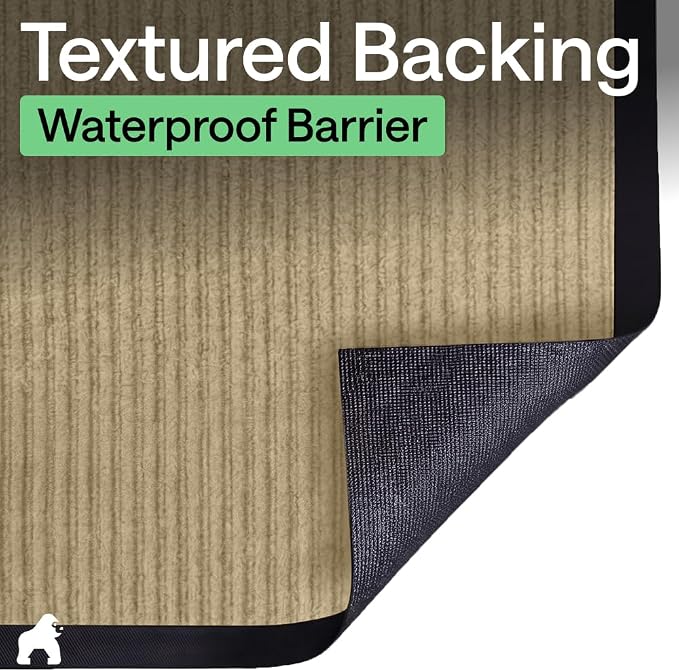 GORILLA GRIP Waterproof Traffic Guard Door Mat, Heavy Duty Entryway Mats