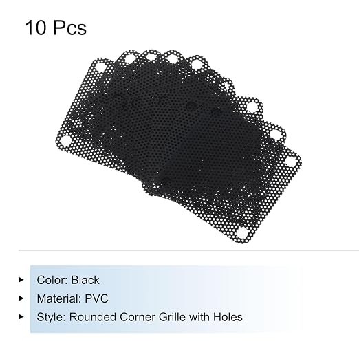 MECCANIXITY 10PCS PC Dust Filter, 40mmx40mm PVC Computer Case Cooler Dustproof