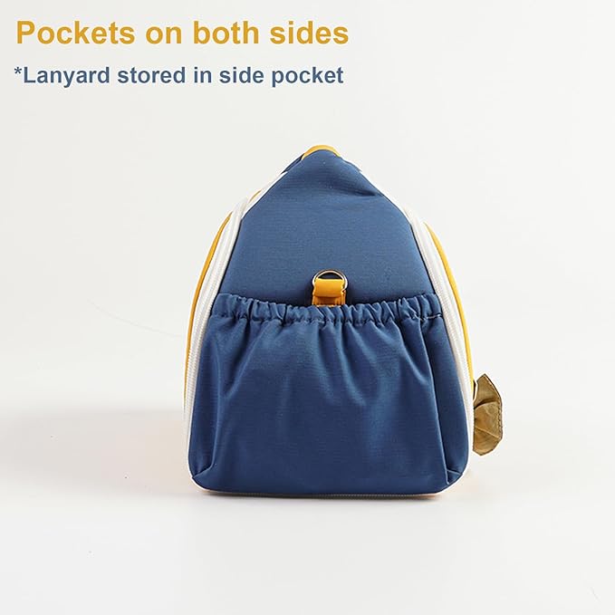 ABLAZEZAI Guinea Pig Carrier, Small Animal Snake Travel Bag, Breathable Outdoor Portable Pouch for Chinchilla Hamster Bird Bunny Hedgehog Sugar Glider Gerbil (Orange)