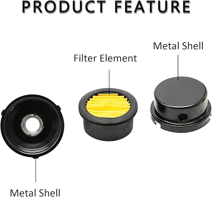 1/2" Thread Male Thread Diameter 20mm Air Compressor Silencer Filter, Thread