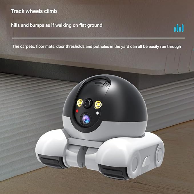 Pet Cameras Indoor with Phone App, 1080p Dual Lens, P 360°/T 90° Rotation Monitoring, 2-Way Talk, Night Vision, Motion Detection, Video Recording (WiFi, 128GB)