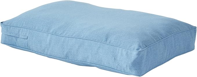 Charlie Rectangle Indoor/Outdoor Pillow Style Dog Bed, Denim, Small (24" x 36")