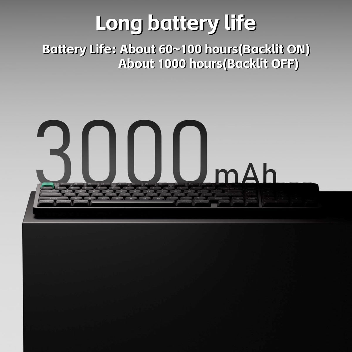 nuphy Node100 Wireless Mechanical Keyboard, Hot Swappable Custom Low Profile Keyboard, 103 Keys Computer Gaming Keyboards, Supports Touch Gestures, PBT Keycaps, RGB Backlit, Bluetooth/2.4GHz/USB-C