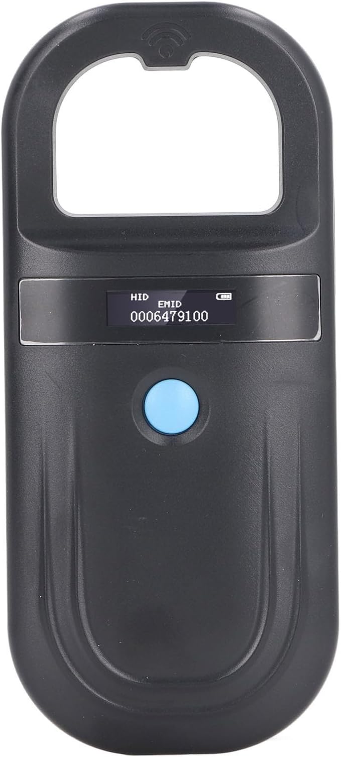 Dioche Animal ChiAnimal ID Reader 134.2KHz ISO11784 85 FDXB Handheld Pet Chip Scanner USB Charging with Builtin Buzzer
