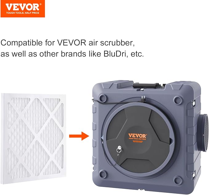 VEVOR Protective Pre Filters, 5 Pack, 15.75'' x 15.75'' Air Filter Replacement