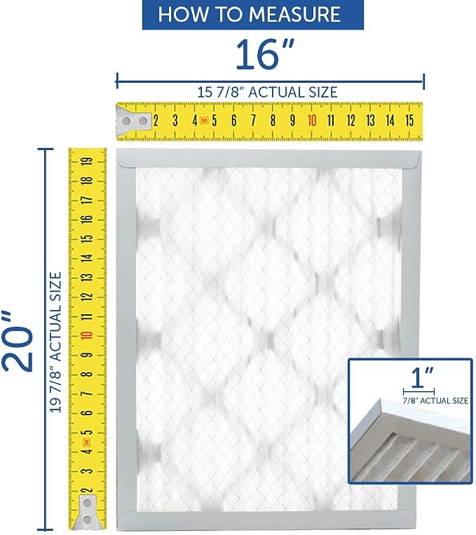 Filters Fast 18x20x2 Pleated Air Filter Merv 11, 2 inch AC Furnace Air Filters