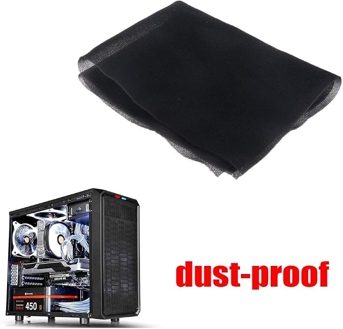 PC Cooler Fans Filter Computer Mesh Black Sponge 60ppi Density Filter