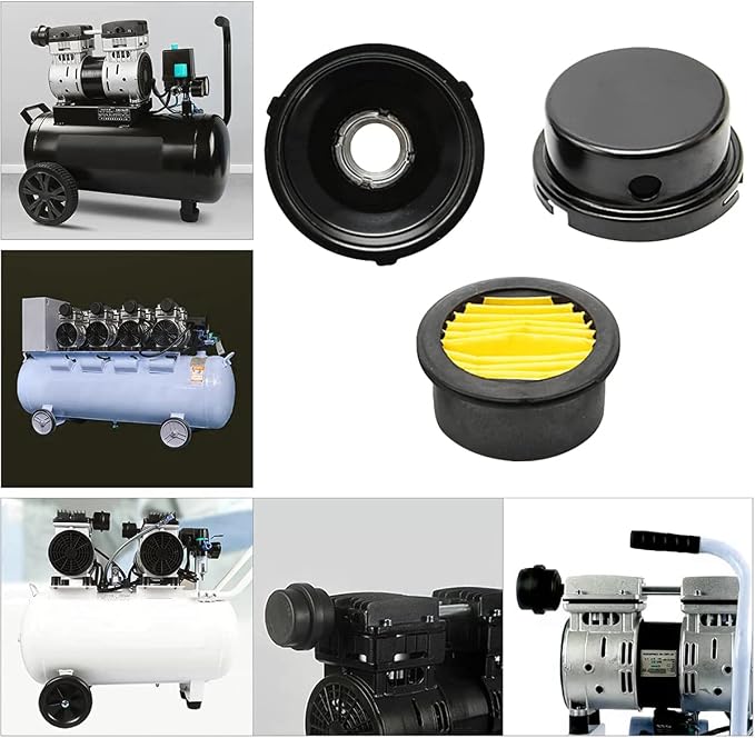 2 Pcs 20mm Air Compressor Silencer Filter, 1/2"Thread Intake Filter Noise