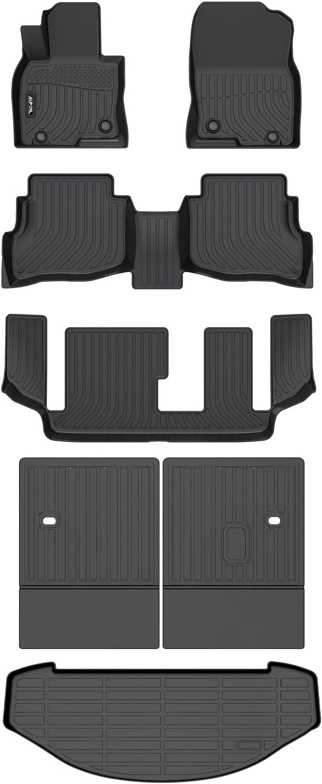 AIPOIL®TPE Floor mats Custom for 2016-2023 CX9 (for 7 Seats) | All-Weather | Easy to Clean | All-Round Protection丨Full Set Automobile mats Accessories.