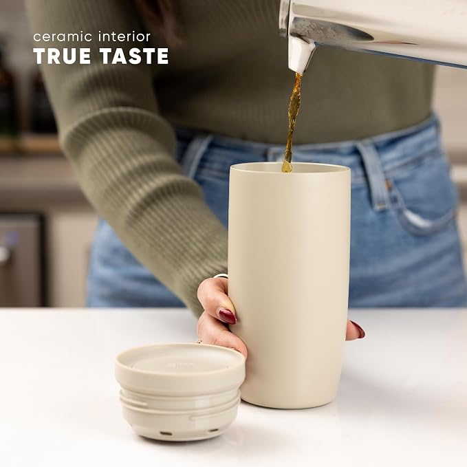 Simple Modern Halloween Travel Coffee Mug 360° Lid | 16oz | White | Voyager