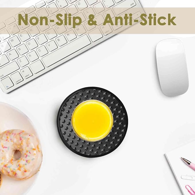 Silicone Coasters 6 Pack with Holder, Drink Coasters Set