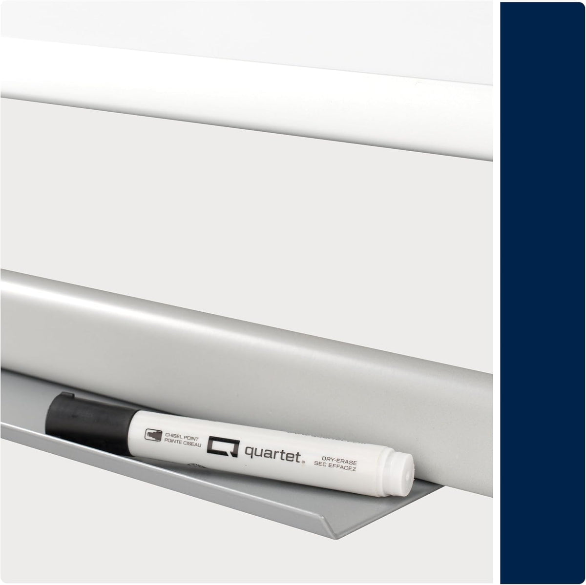 Quartet Magnetic Dry-Erase Board, 48" x 36" (4' x 3') Nano-Clean Easel Whiteboard, Double-Sided, Silver Frame (Q284836A01-R)