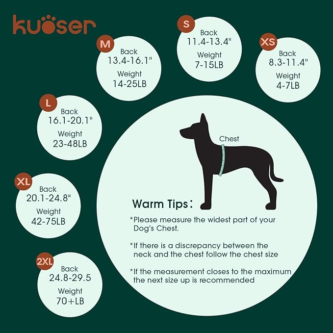 Kuoser Recovery Suit for Dogs After Surgery,Dog Surgery Suit Female Male Spay,Neuter Anti-Licking Dogs Onesie,Abdominal Wound Skin Disease Dog Surgical Suit Snugly Pet Collar Alternative Vest Bodysuit