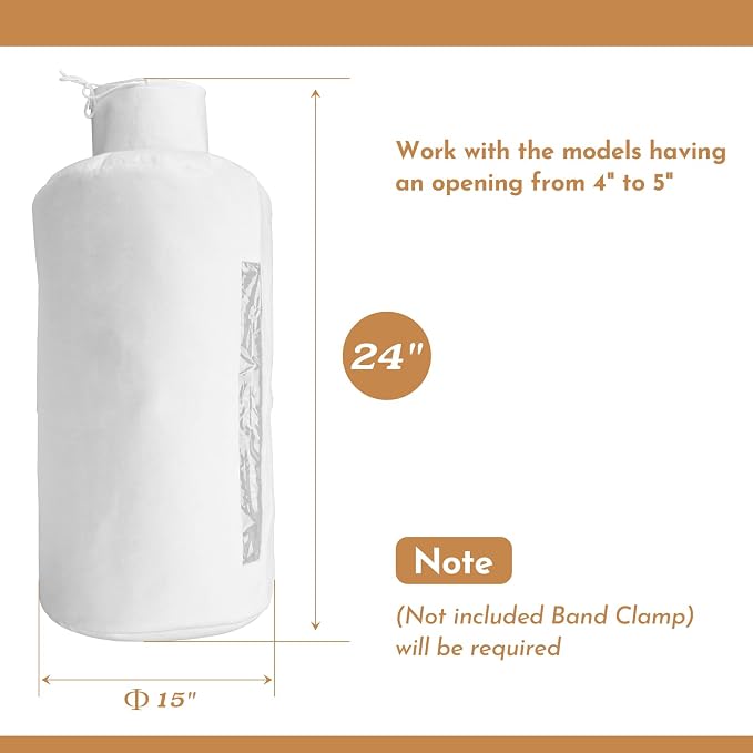 70334 Upgrade Dust Collector Filter Bags,