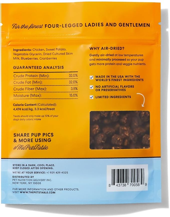 The Pets Table Air-Dried Healthy Dog Treats Multipack, Lamb 8-Ounce + Chicken 5-Ounce + Beef, 5-Ounce (Pack of 3)