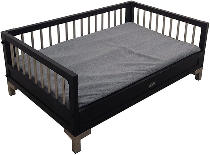 New Age Pet ecoFLEX Manhattan Raised Dog Bed w/Removable Cushion, X-Large, Espresso