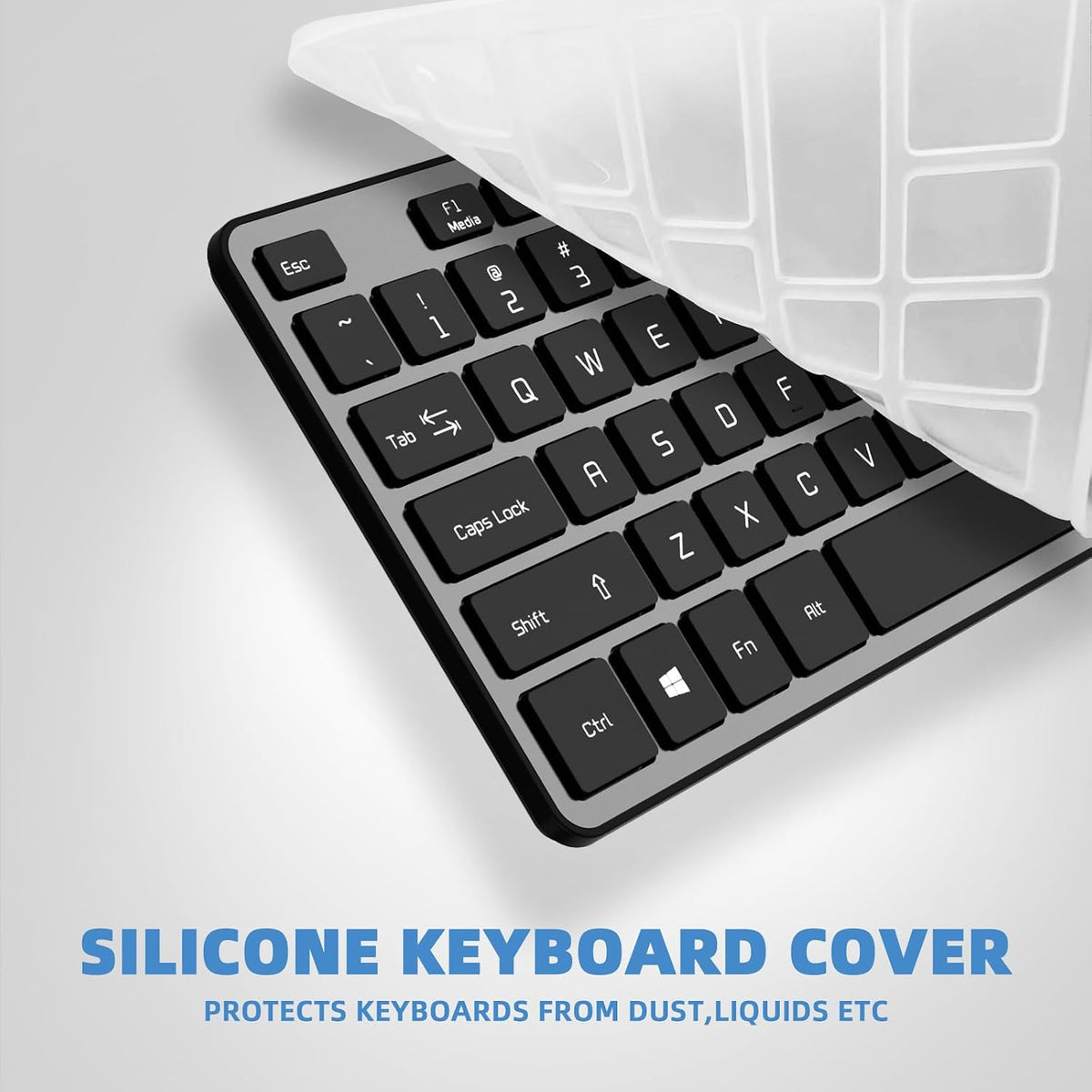 USB Wired Keyboard for Window,Comfortable Quiet Chocolate Keys, Durable Ultra-Slim Wired Computer Keyboard(QWERTY) for PC, Windows 11/10/8/7/XP/Vista KB1430