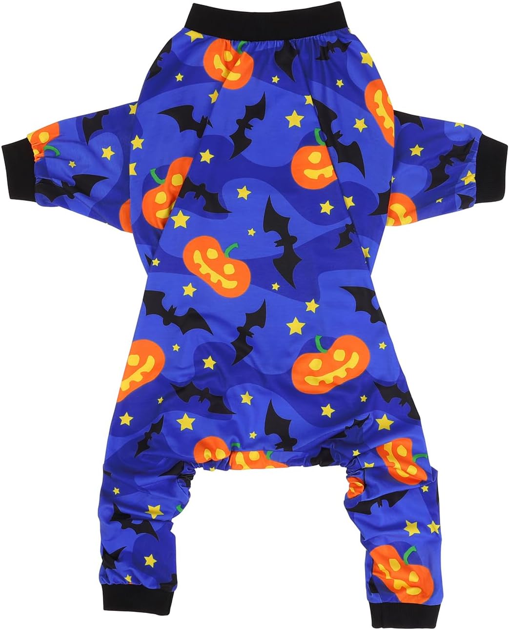 HDE Dog Pajamas One Piece Jumpsuit Lightweight Dog PJs Shirt for M-3XL Dogs Starry Pumpkins - 3XL