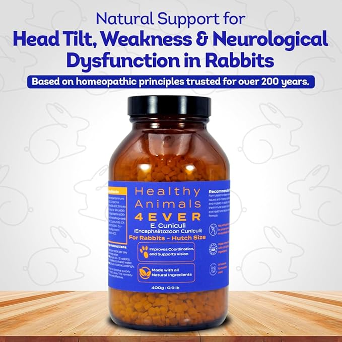 HA4E - Rabbit E. Cuniculi Infection Treatment - Natural, Homeopathic Support for Prevention & Immunity Boost - Pellets, Hutch Size (Extra Large)