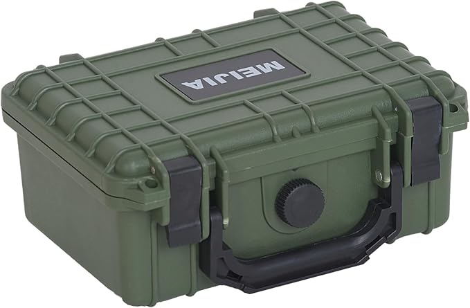 MEIJIA IP67 waterproof hard compact case, Customizable Fit Foam, 8.12”x6.56”x