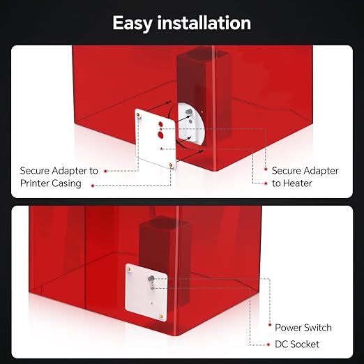 ELEGOO Smart Mini Heater for Resin 3D Printer, Intelligent Temperature Control